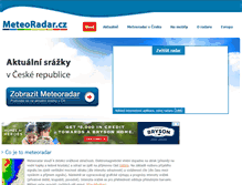 Tablet Screenshot of meteoradar.cz